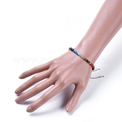 Verstellbarer Nylonfaden geflochtene Perlen Armbänder&nbsp;BJEW-JB04441