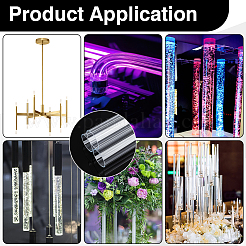 Tubo redondo de acrílico&nbsp;DIY-WH0899-672C