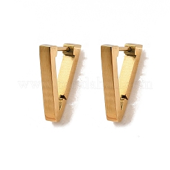 Pendientes de aro triangulares de acero inoxidable 304&nbsp;EJEW-P324-01G