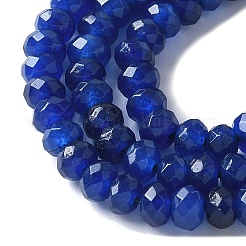Gefärbte natürliche Malaysia Jade Rondelle Perlen&nbsp;G-E316-2x4mm-68