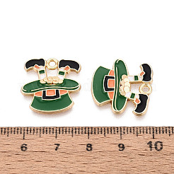 Emaille-Anhänger aus Legierung zum St. Patrick's Day&nbsp;ENAM-T024-43A-G