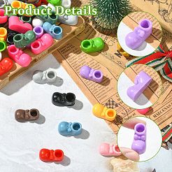 60 Stück 12 Farben undurchsichtige Harz-Cabochons&nbsp;RESI-CJ0004-81