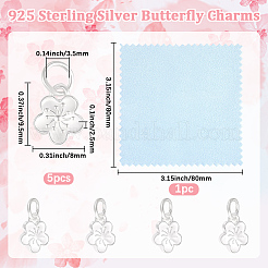5 pièce 925 breloques en argent sterling&nbsp;STER-BBC0009-44B