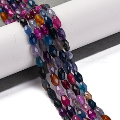 Chapelets de perles veines de dragon en agate naturelle&nbsp;G-G177-A03-01