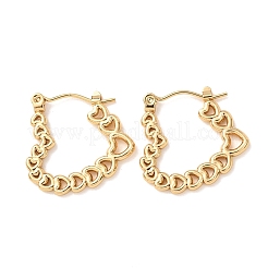 Orecchini a cerchio in acciaio inossidabile 304&nbsp;EJEW-D364-01G