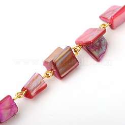 Fatti a mano perle conchiglia catene per collane bracciali fare&nbsp;AJEW-JB00067