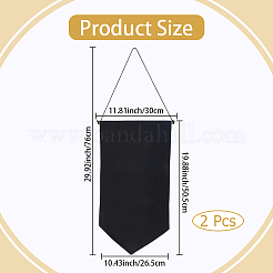 2 organizer portaoggetti da parete in cotone con spilla&nbsp;AJEW-CP0010-43A