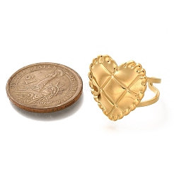 Anillos de puño abiertos de acero inoxidable 304 para mujer&nbsp;LS-STAS-Z108-05G-03
