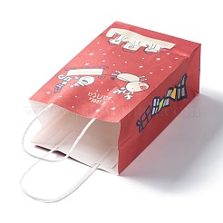 Sacchetti regalo in carta kraft a tema natalizio&nbsp;CARB-L009-A09