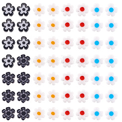 120 Stück 4 Stile handgemachte Millefiori-Glasperlenstränge&nbsp;LAMP-TA0002-69