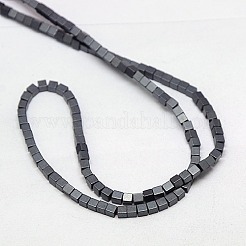 Electroplate non magnetici ematite sintetico fili di perline&nbsp;X-G-J170B-2x2mm-03