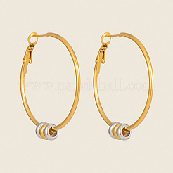 Pendientes de aro grandes de acero inoxidable 304 para mujer&nbsp;MA0702-1
