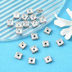 Messing Strass Zwischen perlen&nbsp;RSB072-01S
