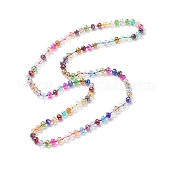 Set di collane di perline di vetro bling stile 5 pz 5 per donna&nbsp;NJEW-JN04056