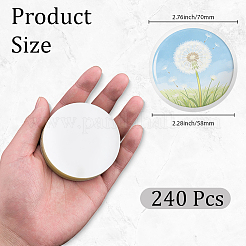 240 pellicola di plastica trasparente per badge&nbsp;DIY-CP0013-95