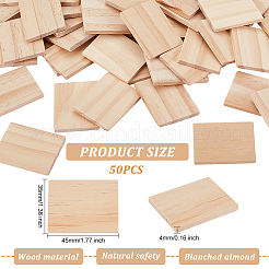 Unfertige Holzmarken&nbsp;DIY-WH0349-07
