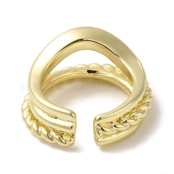 Offene Manschettenringe aus Messing&nbsp;RJEW-Q778-45G
