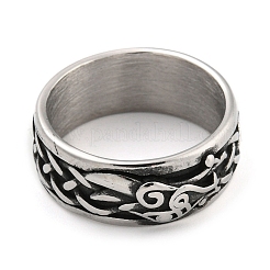 Anello in acciaio inossidabile 304&nbsp;RJEW-B055-03AS-04