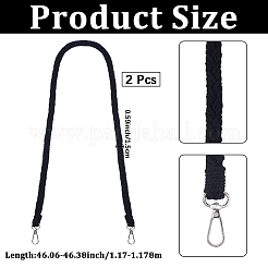 2 Stück Handygurte aus Kunstleder mit gedrehter Strickschnur&nbsp;FIND-CP0003-73B