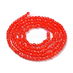 Brins de perles de verre imitation jade&nbsp;GLAA-H021-02-06