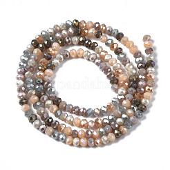 Chapelets de perles en verre électroplaqué&nbsp;EGLA-T020-13B-01