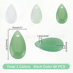 180pcs 3 Farben Glasanhänger&nbsp;GLAA-HY0001-44