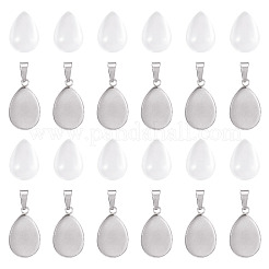 Kits para hacer colgantes de lágrima de acero inoxidable 304&nbsp;DIY-TA0014-42