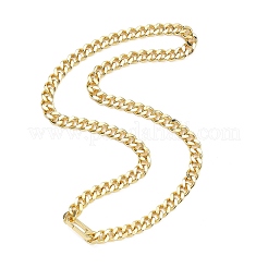 Collane con catena panzer in ottone da 7.5 mm&nbsp;NJEW-JN06004
