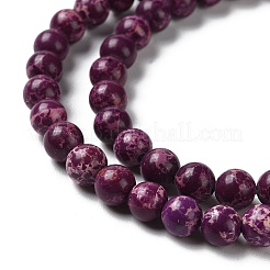 Synthetische imperiale Jaspis-gefärbte Perlenstränge&nbsp;G-D077-A01-01D