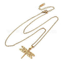 Halsketten mit Anhänger aus Edelstahl 304 für Damen und Herren&nbsp;NJEW-K308-03B-G