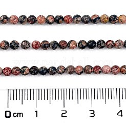 Natürliche Leopardenhaut Jaspisperlenstränge&nbsp;G-M438-A02-01