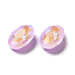 Strass-Cabochons aus Glas im fluoreszierenden Mokka-Stil&nbsp;X-GGLA-M005-01A-371MK