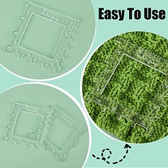 1 Set Messwerkzeug für Strick- und Häkelarbeiten aus Acryl&nbsp;DIY-BC0013-88
