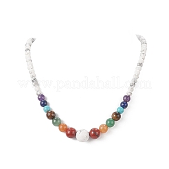 Collana da donna con pietre preziose miste naturali e sintetiche&nbsp;NJEW-JN04187