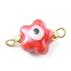 Encantos del conector de cerámica de porcelana del mal de ojo&nbsp;PALLOY-JF02212