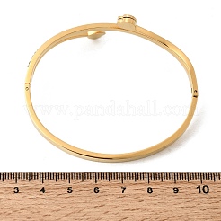 Bracelets à charnière en acier inoxydable 304 pour femmes&nbsp;BJEW-D408-17G