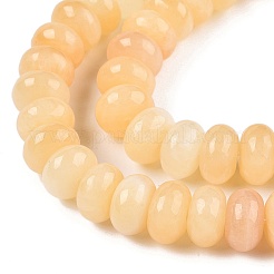 Natürliche gelbe Jade Perlen Stränge&nbsp;G-T138-74A
