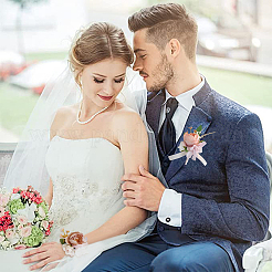 2 paio di boutonniere in tessuto di seta con imitazione di peonie&nbsp;AJEW-CP0001-59B