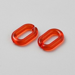 Anneaux de liaison acryliques transparents&nbsp;TACR-WH0001-88G