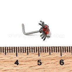 Herzspinne 316l chirurgischer Edelstahl mit Zirkonia L-förmigen Nasenringen&nbsp;FS-WG44168-01