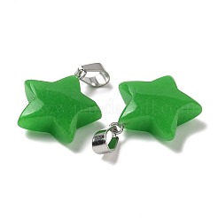 Pendentifs teints en jade blanc naturel&nbsp;G-B127-12P-02