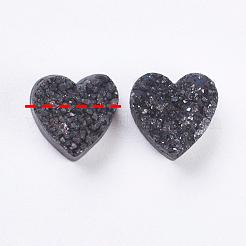 Branelli di agata naturale di druzy dell'elettrodo&nbsp;G-E400-03-B02
