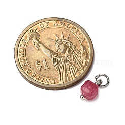 Natürlicher bunter Turmalin facettierter Tischschliff-Würfel-Charm&nbsp;PALLOY-JF04482-02