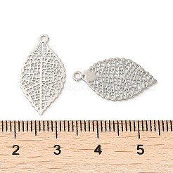 Crémaillère en laiton placage pendentifs en filigrane&nbsp;KK-Q792-02P