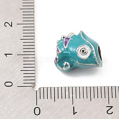 Europäische Perle aus emailliertem Edelstahl 304&nbsp;STAS-Z199-08P