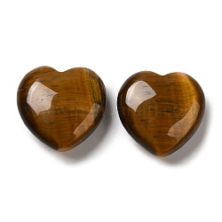 Натуральные целебные камни тигровый глаз, сердце любовь камни, Карманные пальмовые камни для развития Рейки, 30x30x11.5~12.5 мм