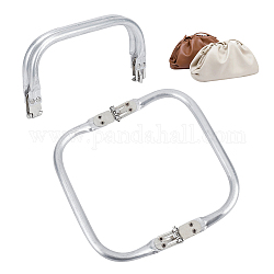 Manico per borsa chgcraft in alluminio, accessori per la sostituzione della borsa, argento, 8.8x16.2x2cm