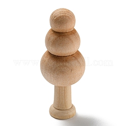 Schima Superba Wooden Mushroom Children Toys, Unfinished Wooden Tree Figures for Arts Painted Easter Decoration, BurlyWood, 6x2.4cm