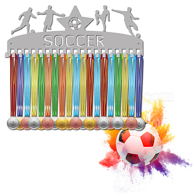 Support de mur d'affichage de support de cintre de médaille de fer de mode&nbsp;ODIS-WH0037-202-1