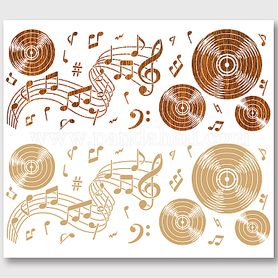 Reusable Stencil - Craft - Scrapbooking // MUSICAL NOTES